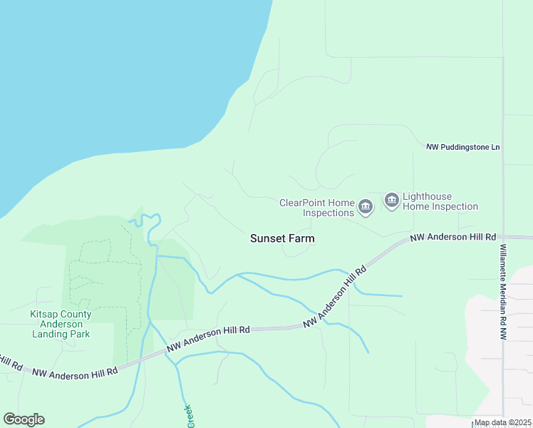 map of restaurants, bars, coffee shops, grocery stores, and more near 7477 Mountain Vista Lane Northwest in Silverdale
