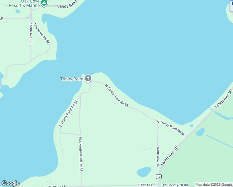 map of restaurants, bars, coffee shops, grocery stores, and more near 15710 North Trinity Point Road Southeast in Mentor
