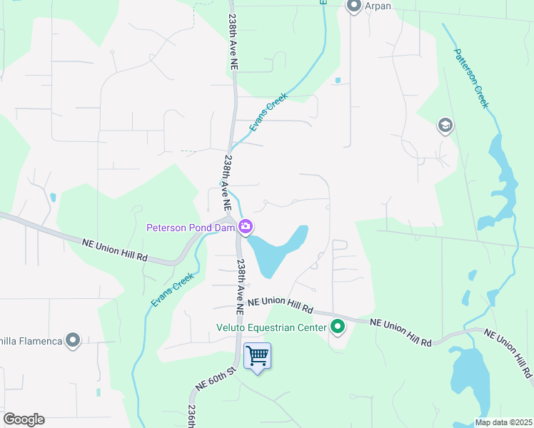 map of restaurants, bars, coffee shops, grocery stores, and more near 23900 Northeast 69th Place in Redmond