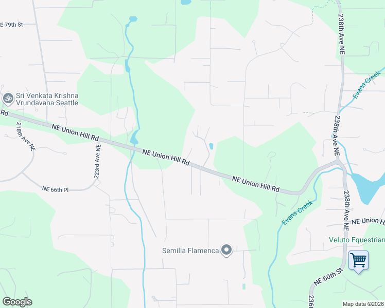 map of restaurants, bars, coffee shops, grocery stores, and more near 22828 Northeast Union Hill Road in Redmond