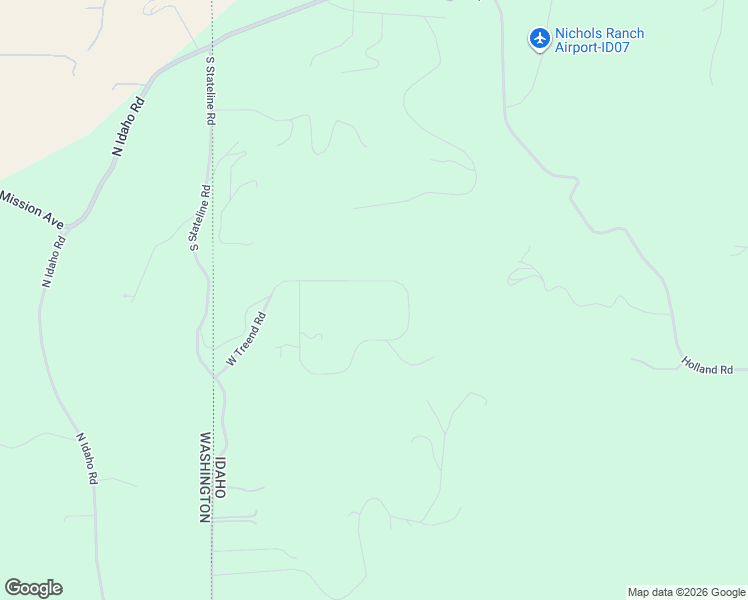 map of restaurants, bars, coffee shops, grocery stores, and more near 19668 West Treend Road in Post Falls