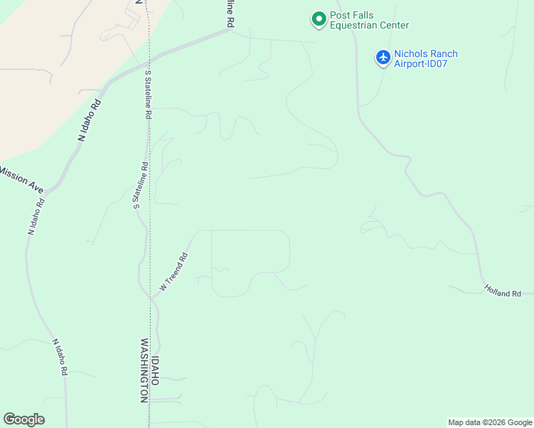 map of restaurants, bars, coffee shops, grocery stores, and more near 19668 West Treend Road in Post Falls