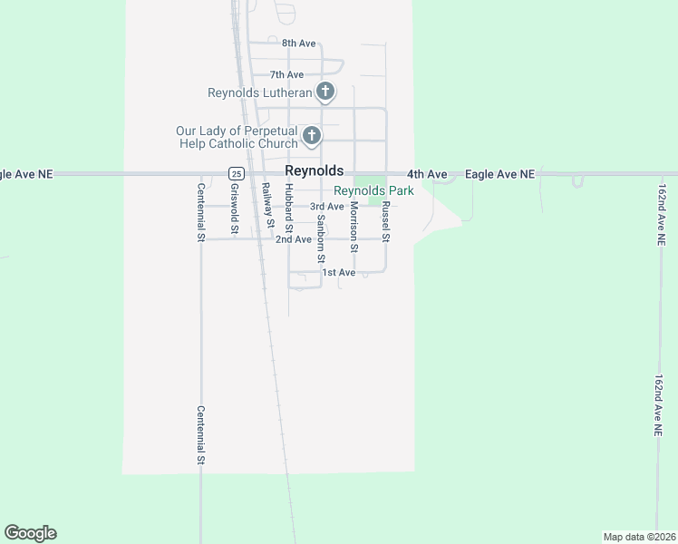 map of restaurants, bars, coffee shops, grocery stores, and more near 462 1st Avenue in Reynolds