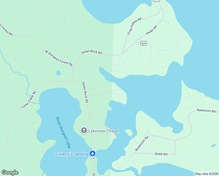 map of restaurants, bars, coffee shops, grocery stores, and more near 13132 Evergreen Drive in Side Lake