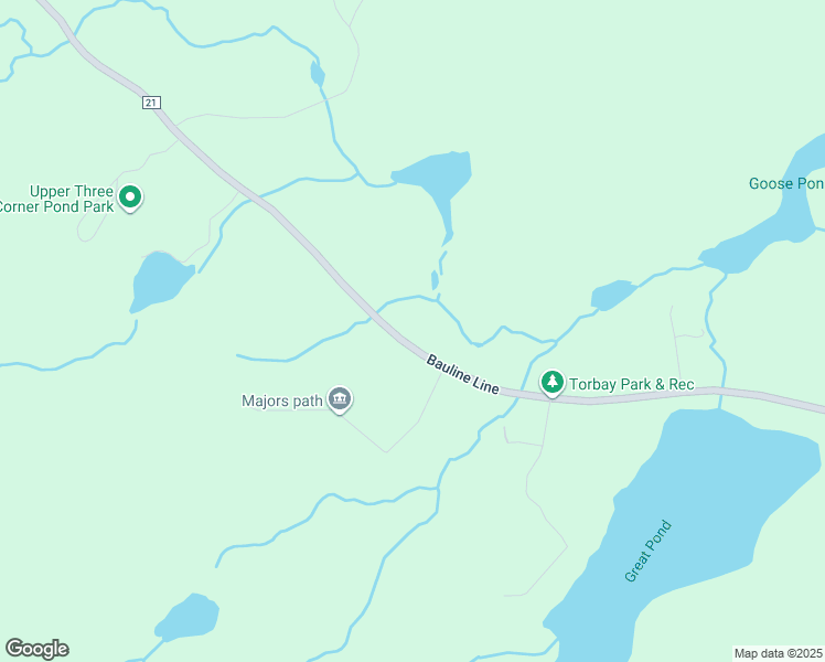 map of restaurants, bars, coffee shops, grocery stores, and more near 434 Bauline Line in Torbay