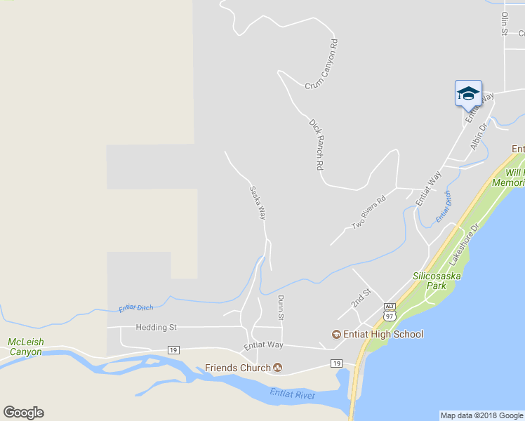 map of restaurants, bars, coffee shops, grocery stores, and more near 9973 Saska Way in Entiat