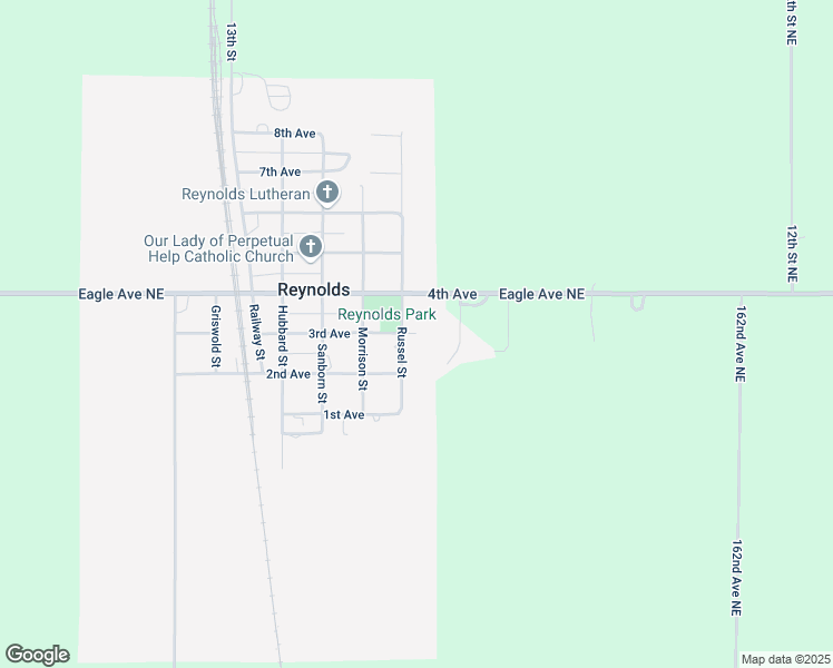 map of restaurants, bars, coffee shops, grocery stores, and more near 699 3rd Avenue in Reynolds