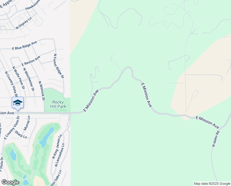 map of restaurants, bars, coffee shops, grocery stores, and more near 25500 East Mission Avenue in Liberty Lake