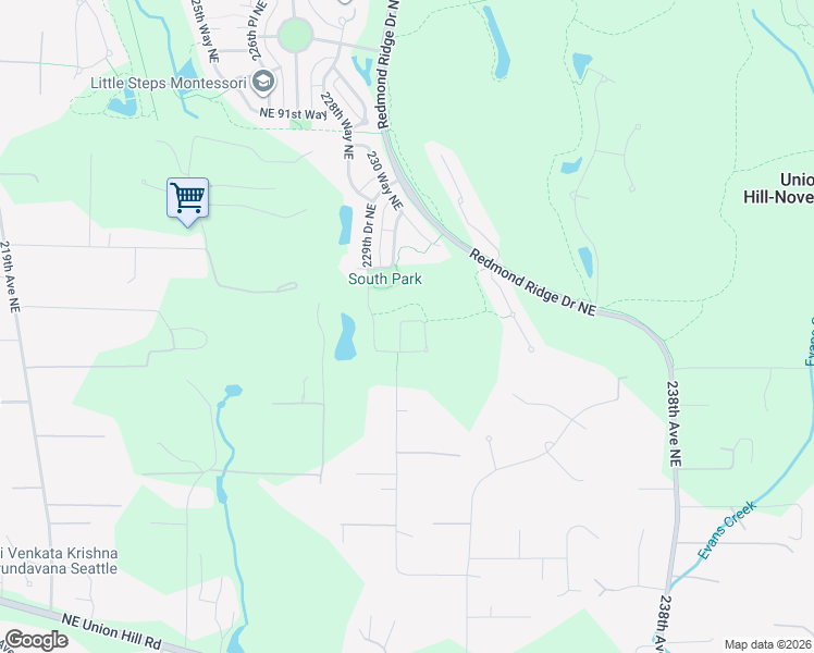 map of restaurants, bars, coffee shops, grocery stores, and more near 8138 230th Place Northeast in Redmond