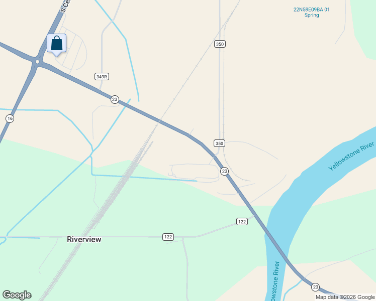 map of restaurants, bars, coffee shops, grocery stores, and more near 34991 County Road 122e in Sidney