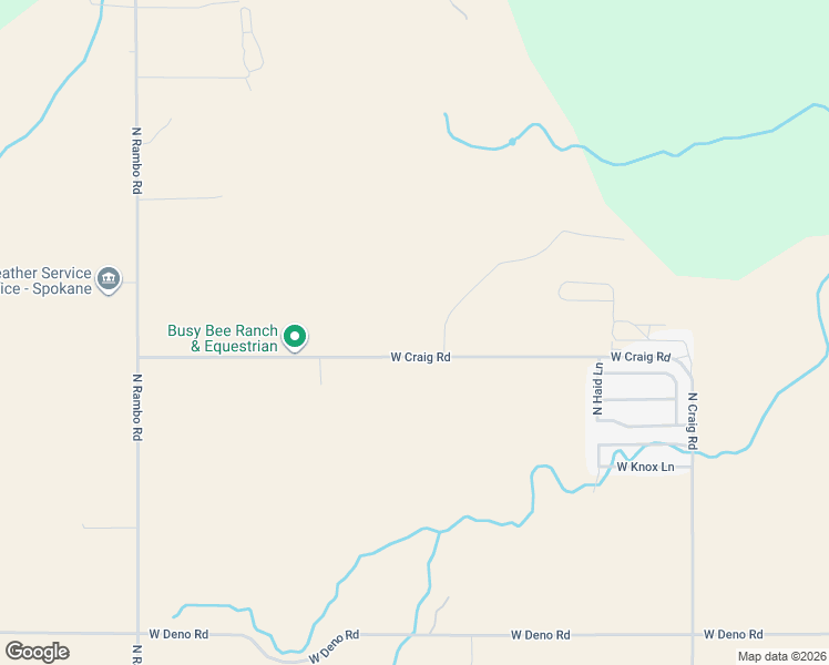 map of restaurants, bars, coffee shops, grocery stores, and more near 14910 West Craig Road in Spokane