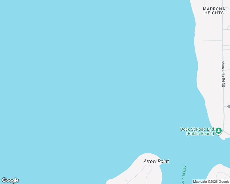 map of restaurants, bars, coffee shops, grocery stores, and more near 10255 Northeast Valley Road in Bainbridge Island