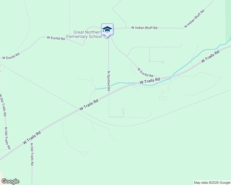 map of restaurants, bars, coffee shops, grocery stores, and more near 7446-7598 West Trails Road in Spokane