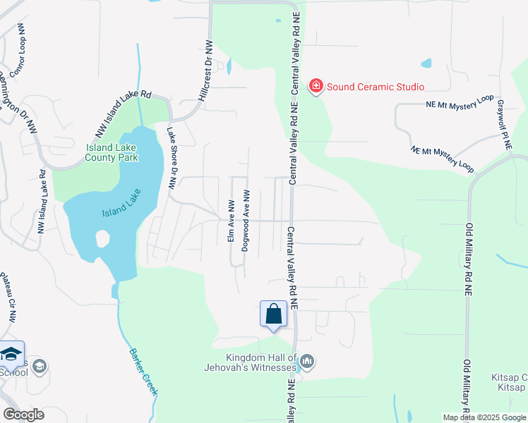 map of restaurants, bars, coffee shops, grocery stores, and more near 13089 Cedar Avenue Northwest in Poulsbo