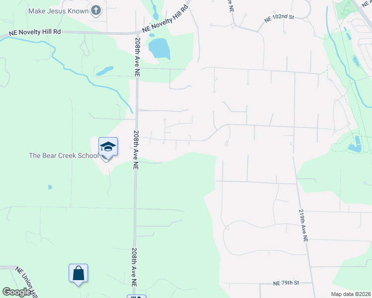map of restaurants, bars, coffee shops, grocery stores, and more near 21047 211th Place Northeast in Redmond