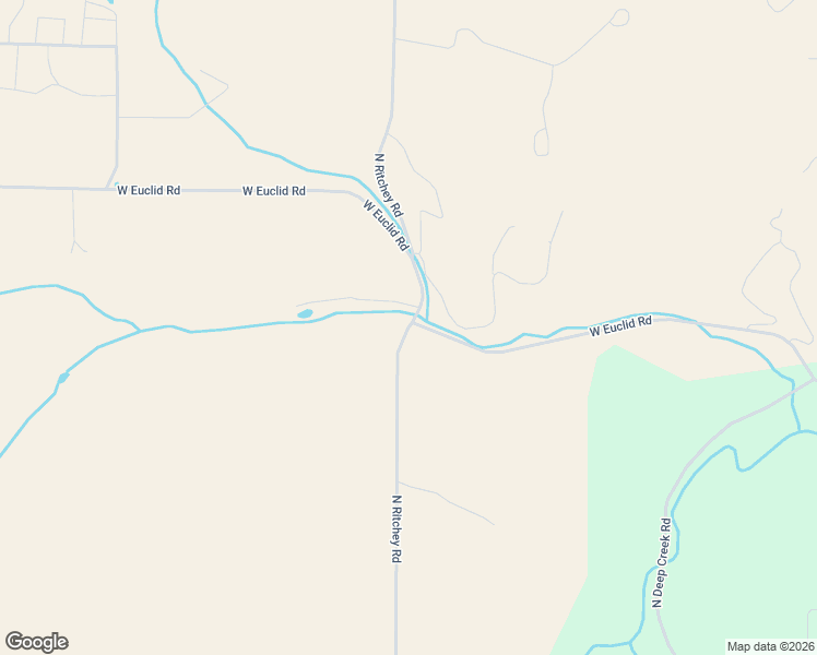 map of restaurants, bars, coffee shops, grocery stores, and more near North Ritchey Road in Spokane