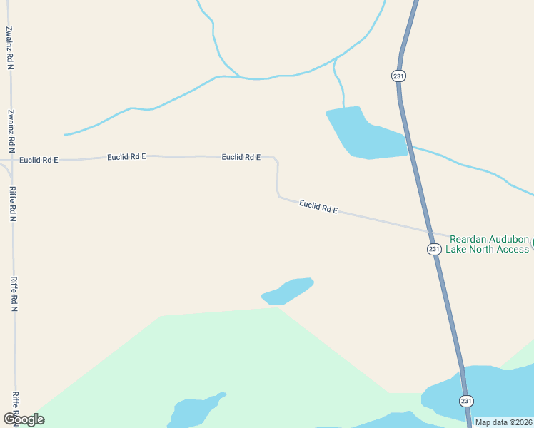 map of restaurants, bars, coffee shops, grocery stores, and more near 50798 Euclid Road East in Reardan