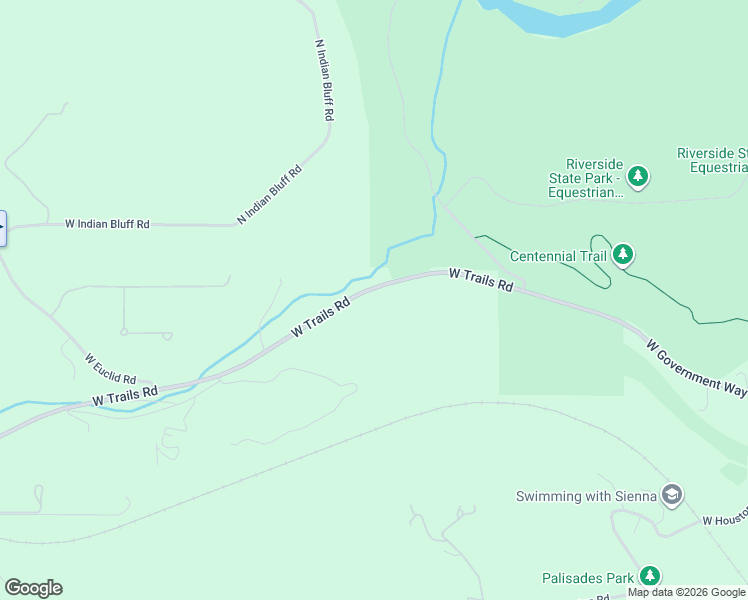 map of restaurants, bars, coffee shops, grocery stores, and more near 6000-6510 West Trails Road in Spokane
