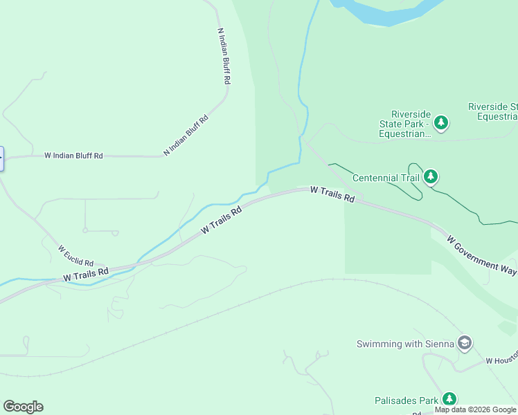 map of restaurants, bars, coffee shops, grocery stores, and more near 6000-6510 West Trails Road in Spokane