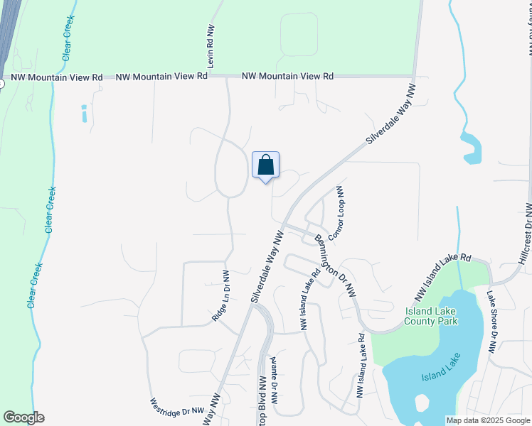 map of restaurants, bars, coffee shops, grocery stores, and more near in Silverdale
