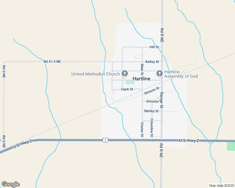 map of restaurants, bars, coffee shops, grocery stores, and more near 296 Caldwell Street in Hartline