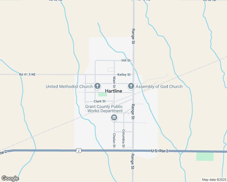 map of restaurants, bars, coffee shops, grocery stores, and more near in Hartline