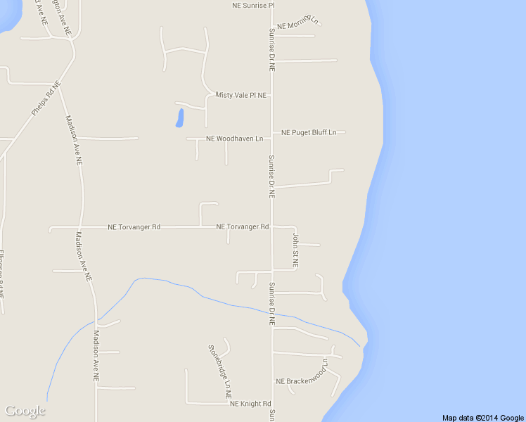 map of restaurants, bars, coffee shops, grocery stores, and more near 14025 Sunrise Drive Northeast in Bainbridge Island