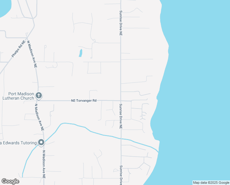 map of restaurants, bars, coffee shops, grocery stores, and more near 14025 Sunrise Drive Northeast in Bainbridge Island