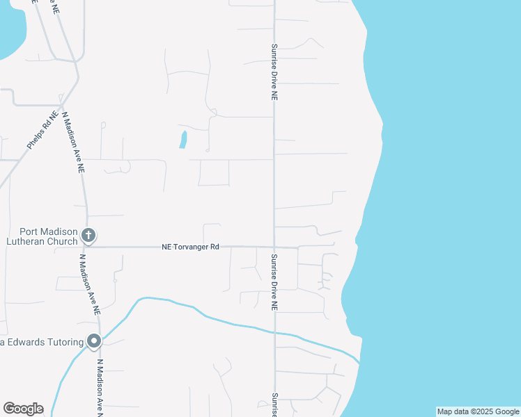 map of restaurants, bars, coffee shops, grocery stores, and more near 14025 Sunrise Drive Northeast in Bainbridge Island
