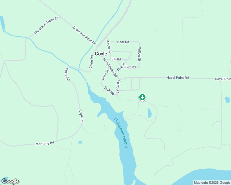 map of restaurants, bars, coffee shops, grocery stores, and more near 20 Wolf Road in Quilcene
