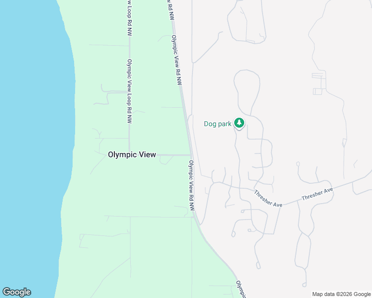 map of restaurants, bars, coffee shops, grocery stores, and more near 14417 Olympic View Road Northwest in Silverdale