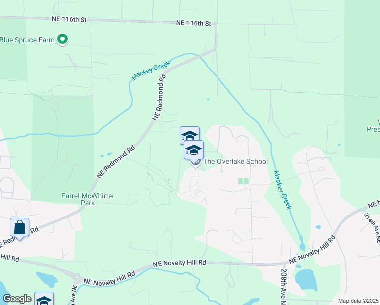 map of restaurants, bars, coffee shops, grocery stores, and more near 20301 Northeast 108th Street in Redmond