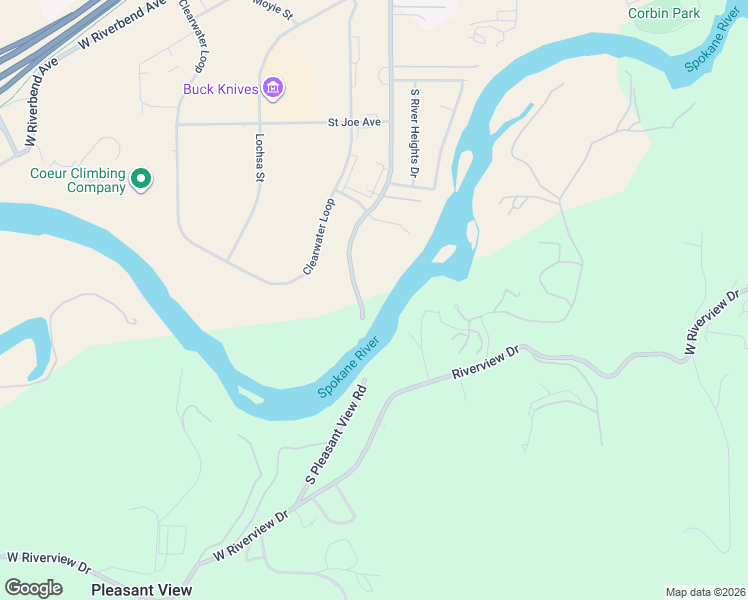map of restaurants, bars, coffee shops, grocery stores, and more near 893 South Pleasant View Road in Post Falls