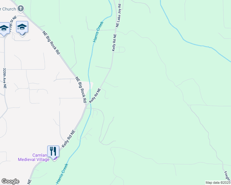 map of restaurants, bars, coffee shops, grocery stores, and more near 10950 Kelly Road Northeast in Carnation