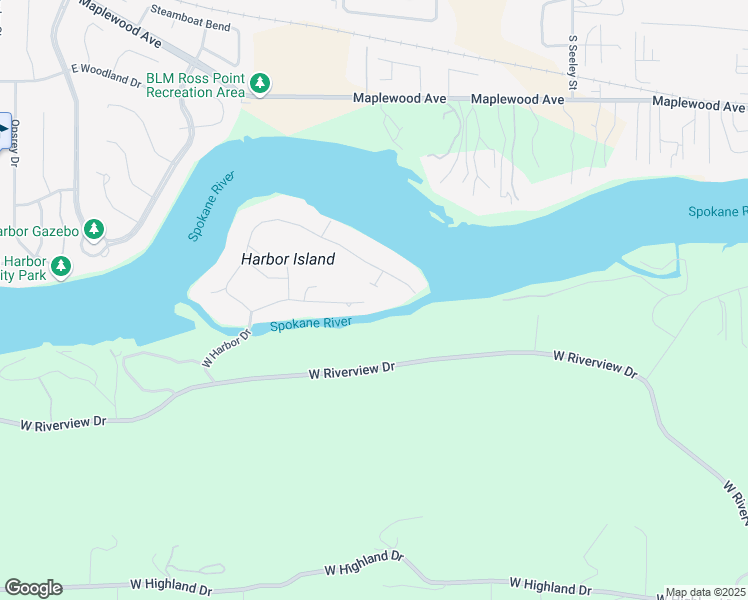 map of restaurants, bars, coffee shops, grocery stores, and more near 6055 West Ebbtide Drive in Coeur d'Alene