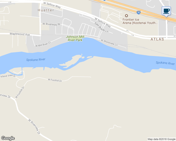 map of restaurants, bars, coffee shops, grocery stores, and more near 4161 W Foothill Dr in Coeur d'Alene