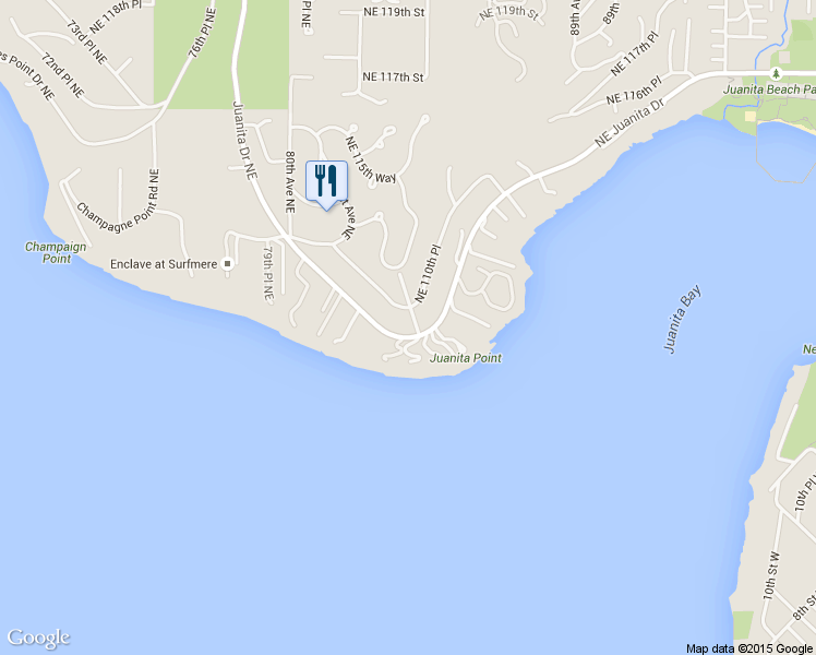 map of restaurants, bars, coffee shops, grocery stores, and more near 8249 Northeast 110th Place in Kirkland