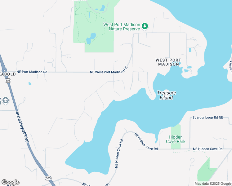 map of restaurants, bars, coffee shops, grocery stores, and more near 15080 Sivertson Road Northeast in Bainbridge Island