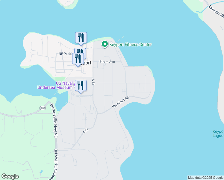 map of restaurants, bars, coffee shops, grocery stores, and more near in Keyport