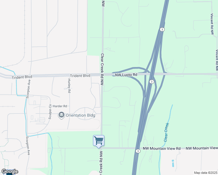 map of restaurants, bars, coffee shops, grocery stores, and more near 3000 NW Piper Ct in Silverdale
