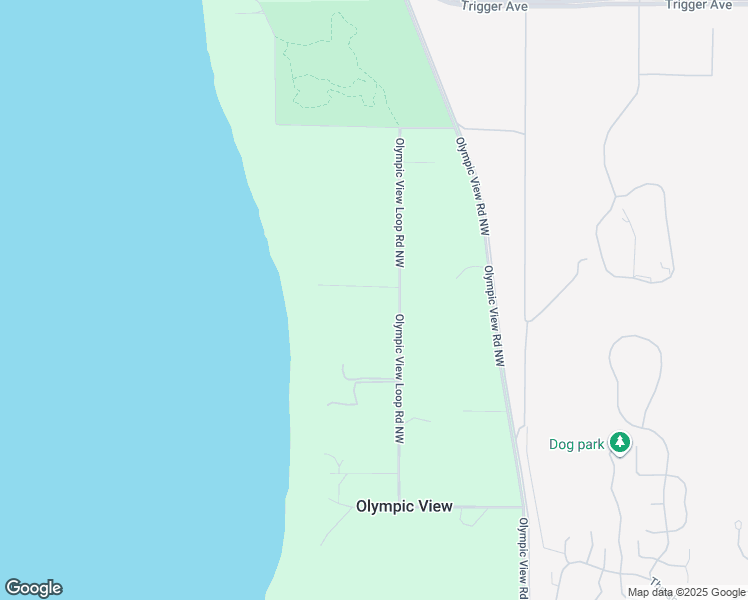 map of restaurants, bars, coffee shops, grocery stores, and more near 15231 Olympic View Loop Road Northwest in Silverdale