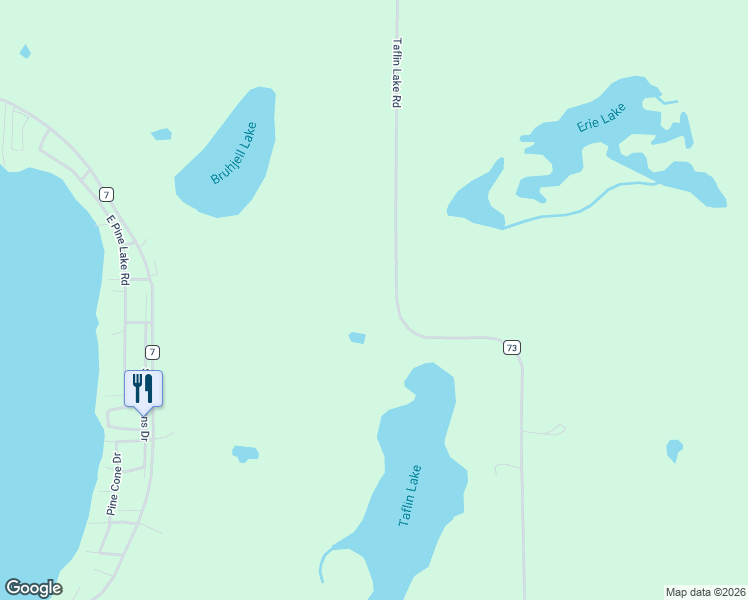 map of restaurants, bars, coffee shops, grocery stores, and more near 47911 Taflin Lake Road in Gonvick