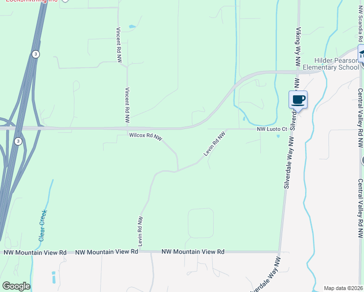 map of restaurants, bars, coffee shops, grocery stores, and more near 15080 Wilcox Road Northwest in Poulsbo