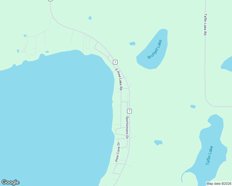 map of restaurants, bars, coffee shops, grocery stores, and more near 47807 East Pine Lake Road in Gonvick