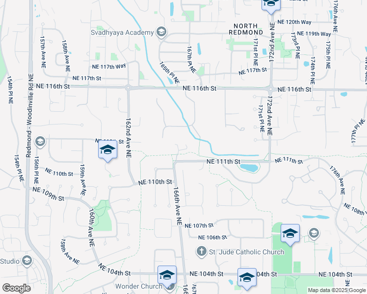 map of restaurants, bars, coffee shops, grocery stores, and more near 11258 166th Avenue Northeast in Redmond
