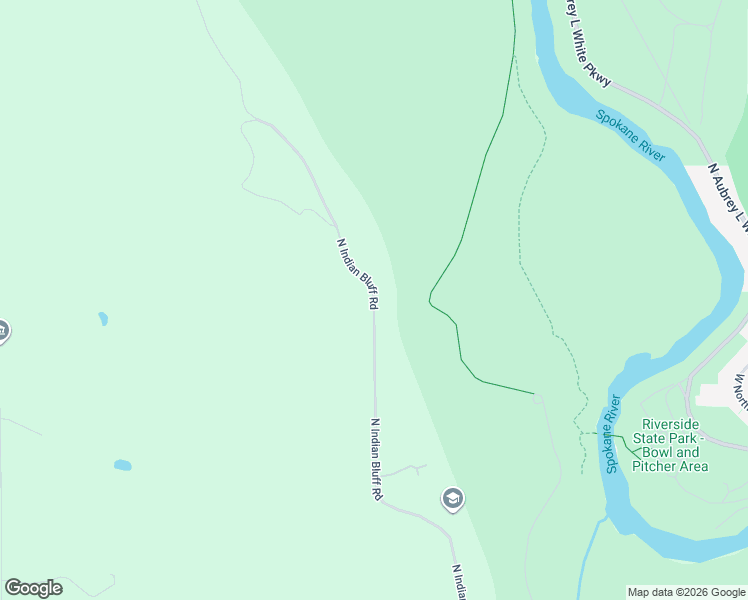 map of restaurants, bars, coffee shops, grocery stores, and more near 4917 North Indian Bluff Road in Spokane