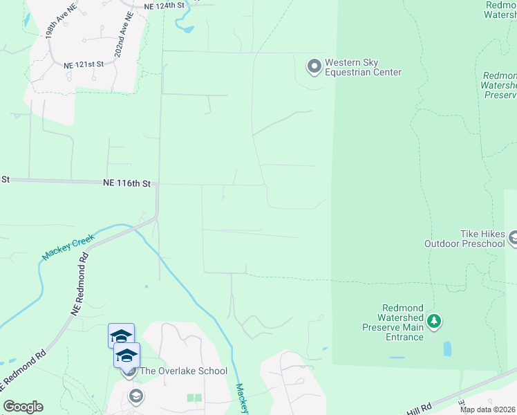 map of restaurants, bars, coffee shops, grocery stores, and more near 20849 Northeast 116th Street in Redmond