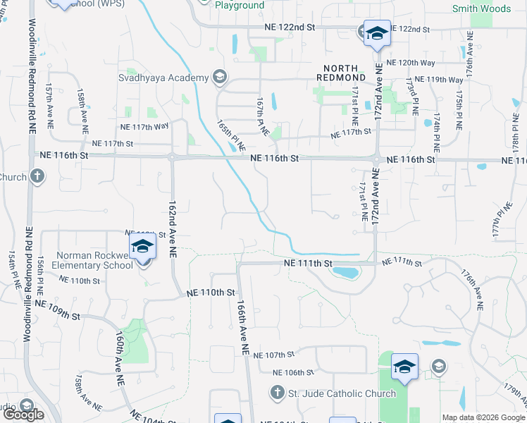 map of restaurants, bars, coffee shops, grocery stores, and more near 17254 Northeast 113th Street in Redmond