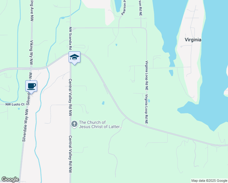 map of restaurants, bars, coffee shops, grocery stores, and more near 10 Washington 308 Northeast in Poulsbo