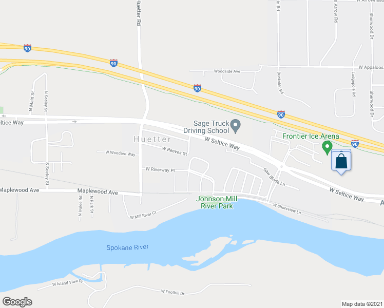 map of restaurants, bars, coffee shops, grocery stores, and more near 4539 Greenchain Loop in Coeur d'Alene